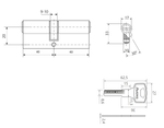 Цилиндровый механизм Avers GM-80-CR