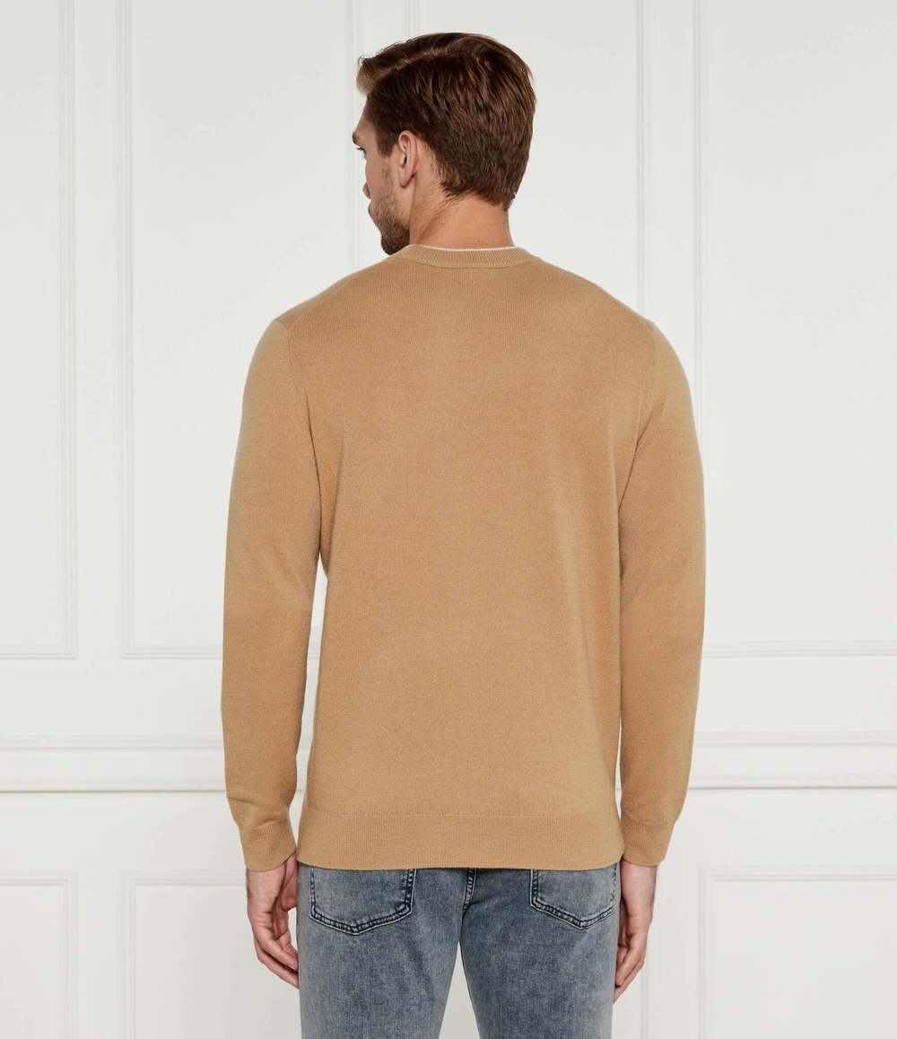 Шерстяной свитер Ebacio BOSS BLACK - бежевый(50526844)