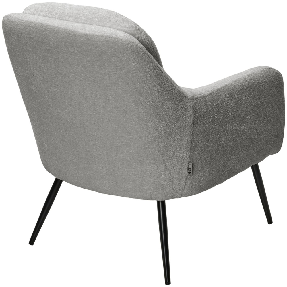 Кресло М-City DISAUR Аргос (Argos) 3018-03 Светло-серый, Шенилл, Черный каркас