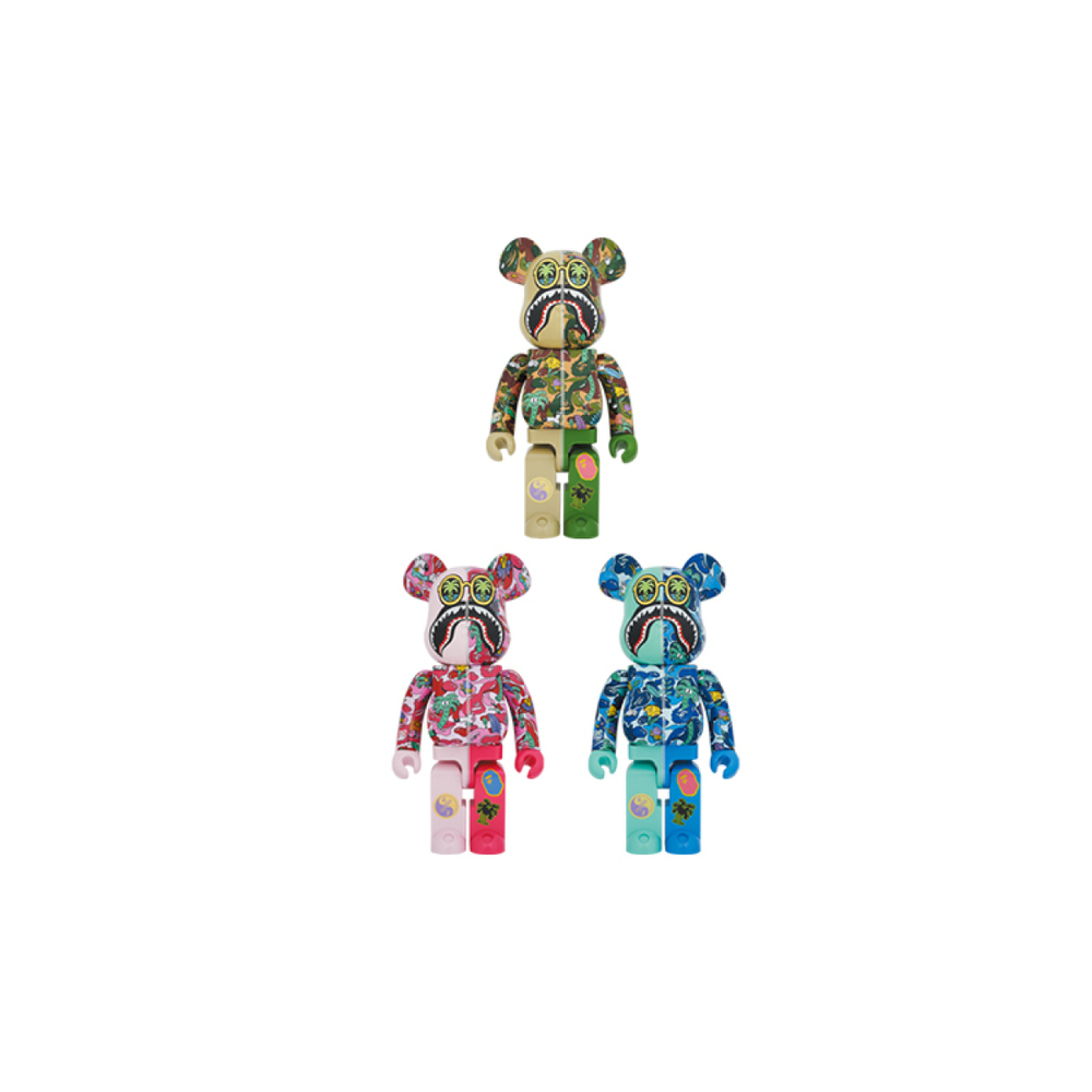 Дизайнерские игрушки BE@RBRICK 1000% Steven Harrington X BAPE(R)SHARK, BE@RBRICK-2305-0005