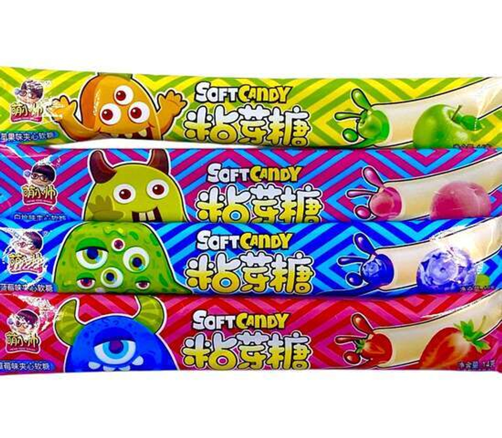 Жевательные конфеты фруктовые "Soft candy" перски 14 гр