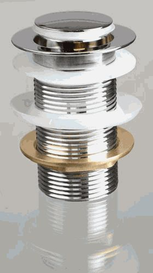 Донный клапан CLICK-CLACK с маленькой кнопкой хром TERMA 10104