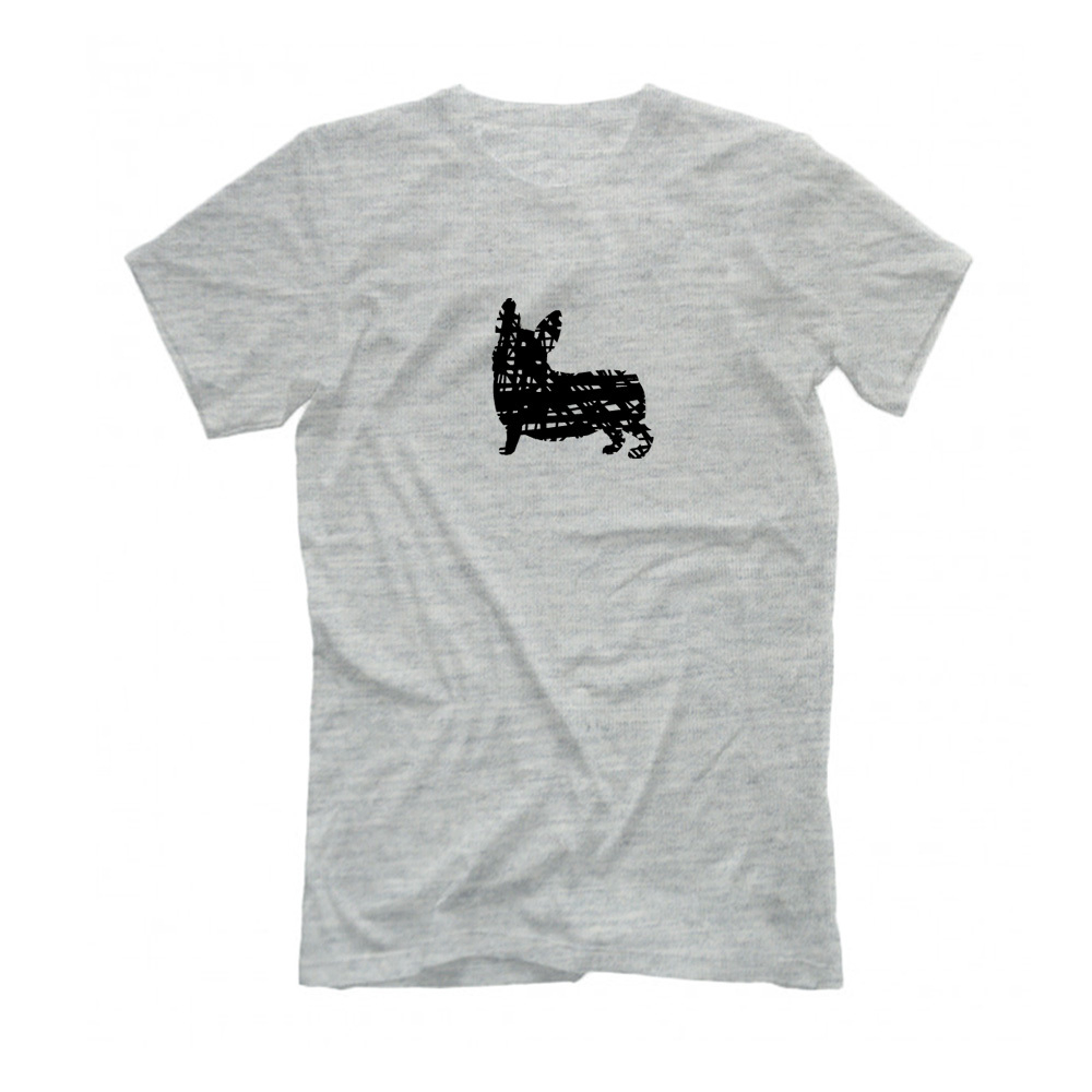 Футболка "Корги - силуэт"