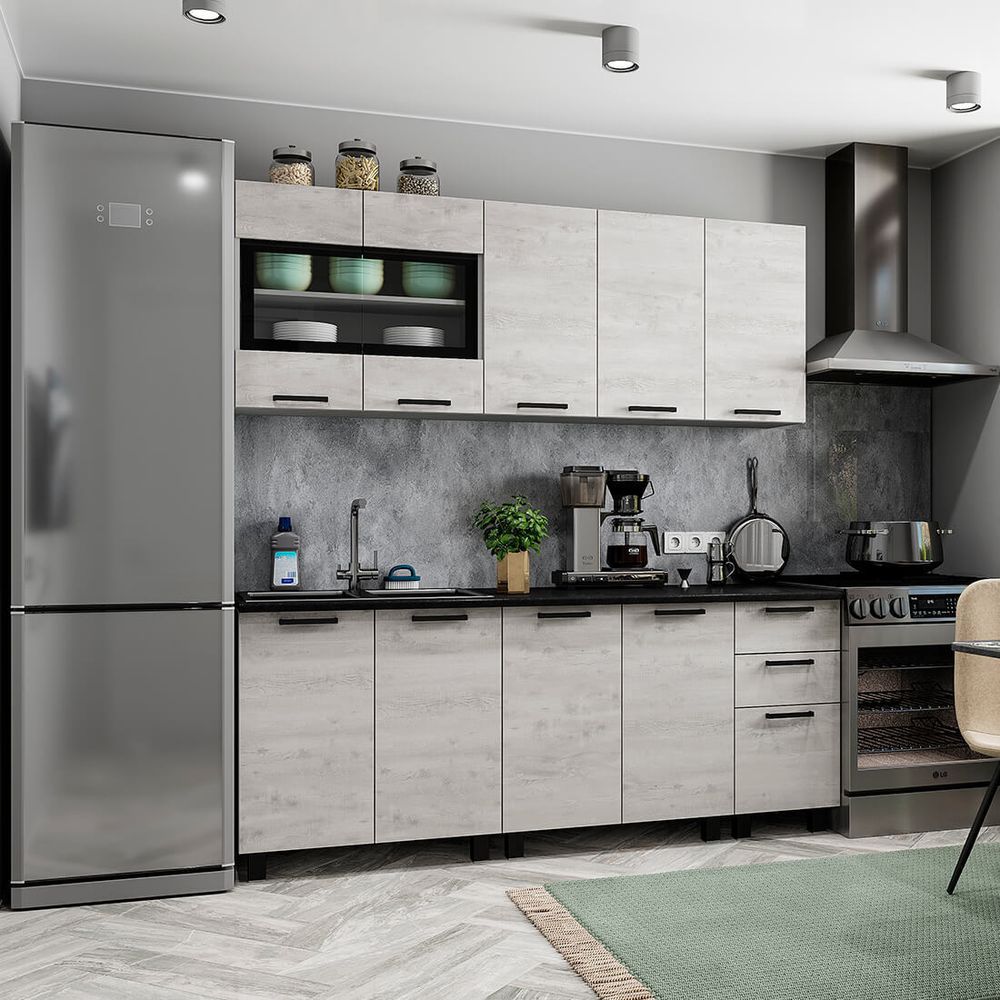 Кухня Сканди 2,0 м комплектация №1 без столешницы