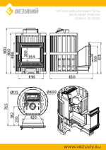 Печь ВЕЗУВИЙ Ураган Ковка 16 (505)