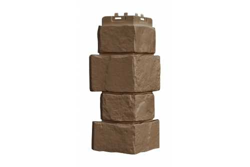 Наружные углы к фасадным панелям GRAND LINE Крупный камень Стандарт Глина