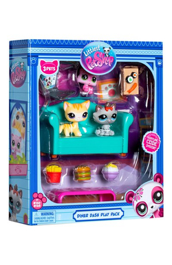 Набор Обед с друзьямитри фигурки мини-животных с аксесс