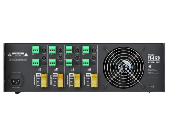 CVGAUDIO PT-4120 профессиональный четырехканальный высококачественный усилитель мощности, мощность 4х120W