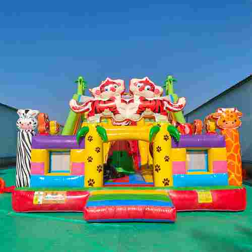 Коммерческий надувной батут «Тигриная страна 4», 10*6*5,5 м