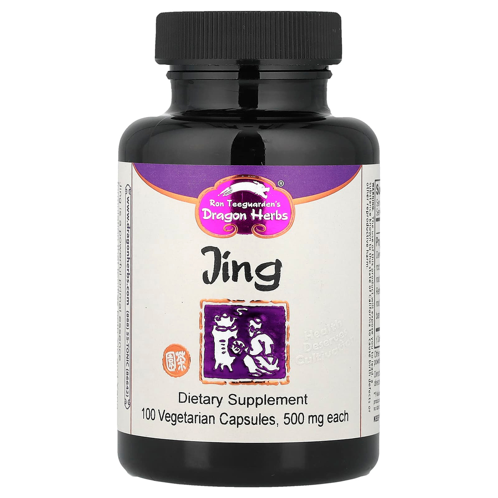 Dragon Herbs, Jing, 100 вегетарианских капсул