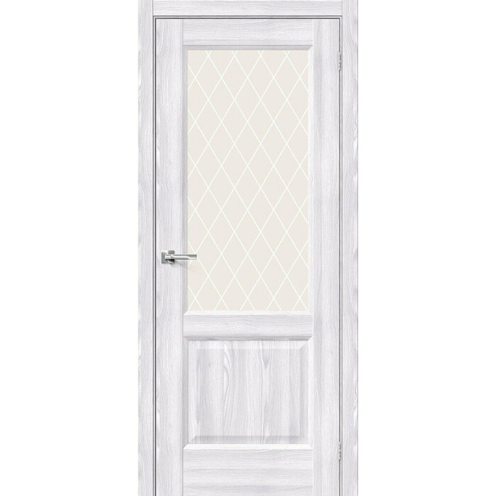 Межкомнатная дверь Неоклассик 33 Riviera Ice (Ривьера Айс) стекло White Сrystal , Браво