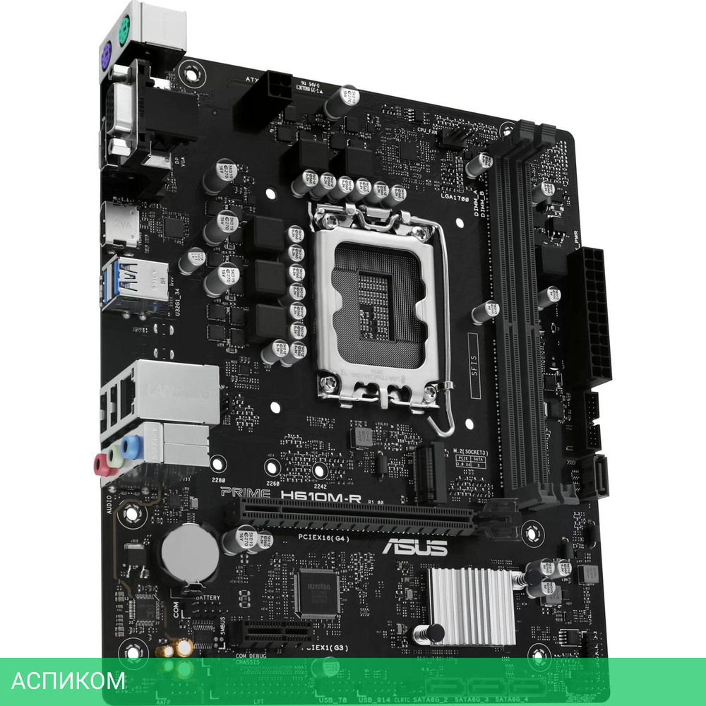 Материнская плата ASUS Prime H610M-R-SI (90MB1GL0-M0ECY0)