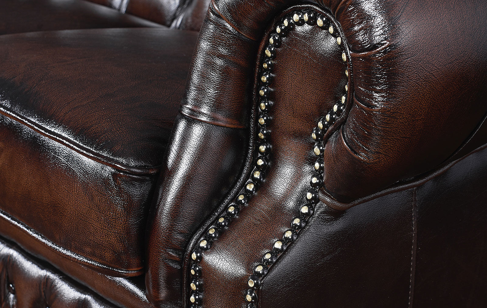 Диван B-128 (3-х местный) коричневый