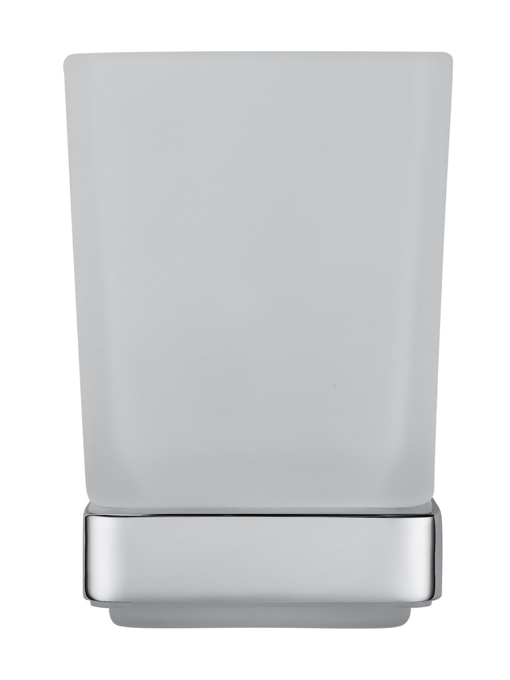 Стакан для зубных щеток с держателем WONZON & WOGHAND FLAT, Хром (WW-9721)