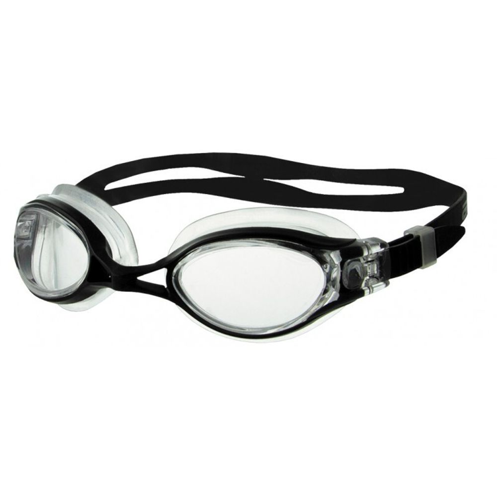 Очки для плавания Atemi, силикон (чёрный), N8301