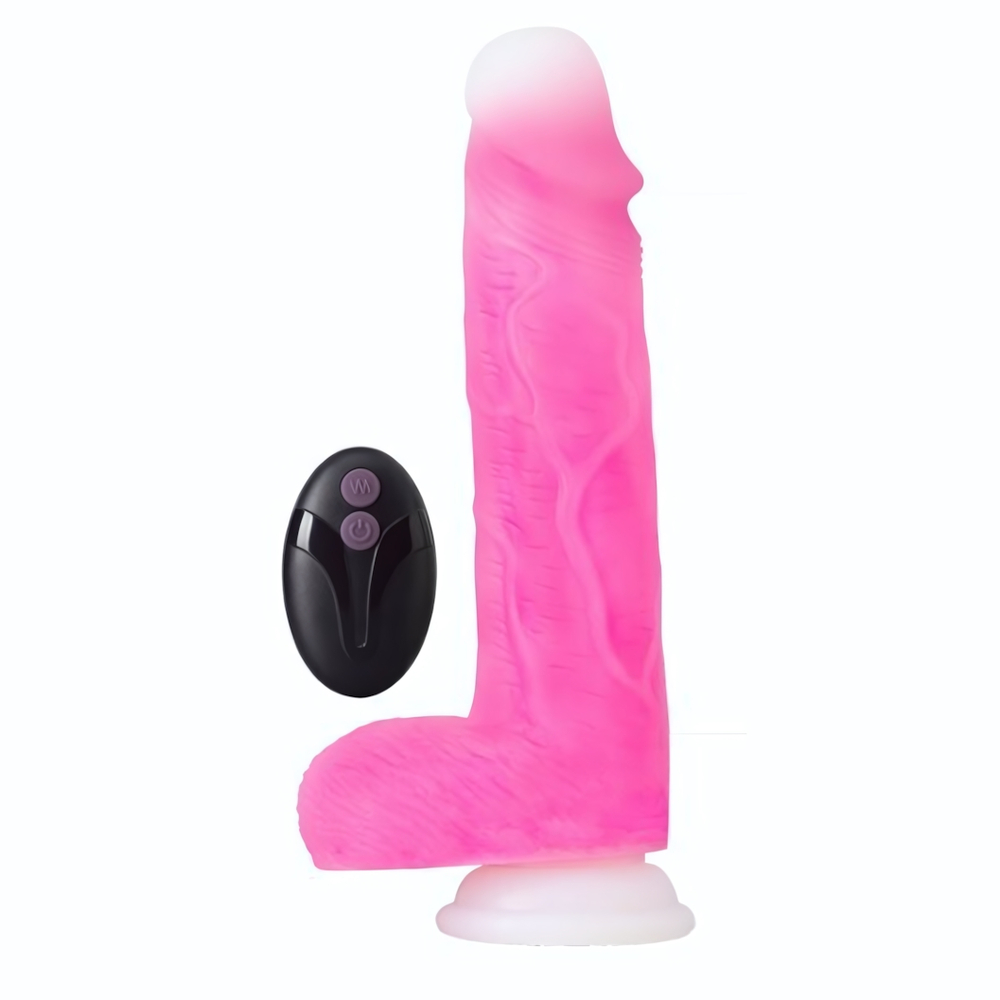 Розовый ротатор-реалистик Roxy 8 Inch Gyrating Dildo - 21,6 см. (Цвет: розовый)