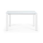 ATTA Стол 140 (200) x90 белый, стекло