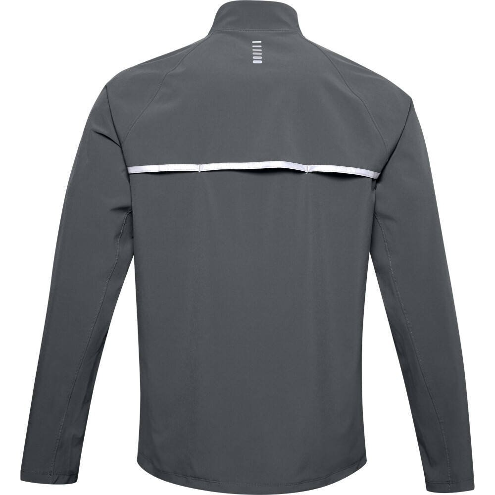 Мужская теннисная кофта Under Armour Launch 3.0 Storm Jacket M - pitch gray