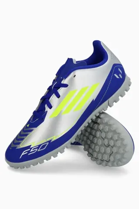 Сороконожки adidas F50 Club Messi TF Junior - серебряный