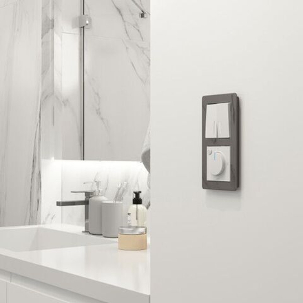 Терморегулятор электромеханический для теплого пола (белый матовый)