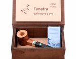 Курительная трубка L’Anatra Poker Rustic Straight, в шкатулке L013-4