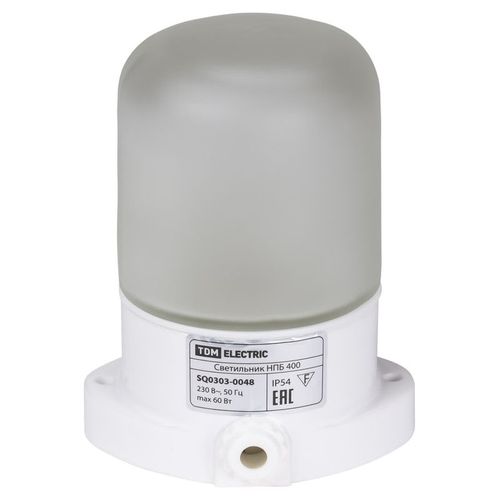 Светильник настенно-потолочный для сауны TDM НПБ400 IP54 60Вт