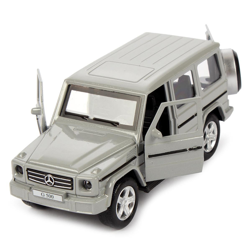 Модель ин. мет. "Mercedes-Benz G-class" 12см, двери, багажн, темно-серый, коробка GCLASS-12-GY (Технопа