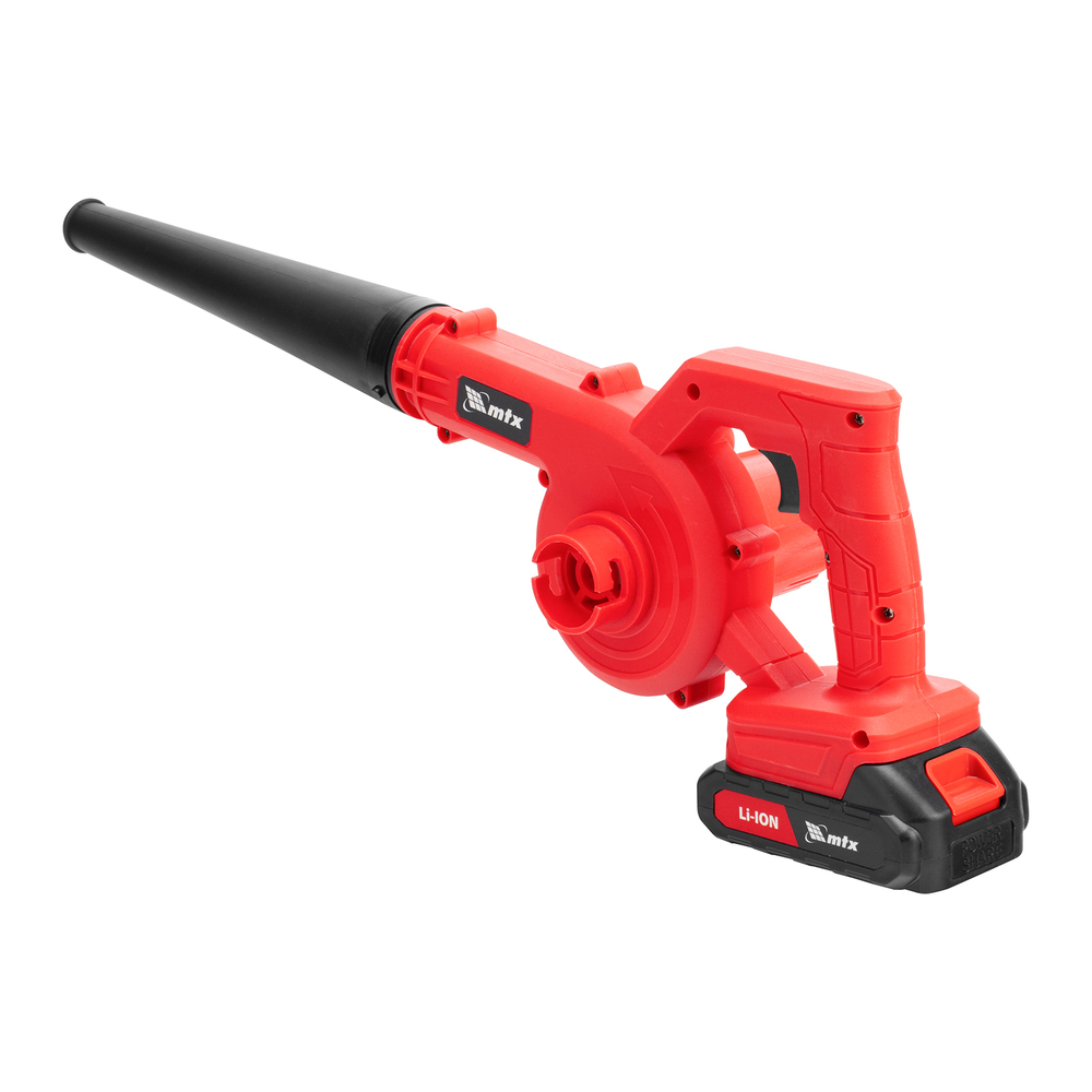 Воздуходувка-пылесос акк. портативная, LB-185, 35 м/с, 170 м3/ч, Li-Ion, 20 В // MTX