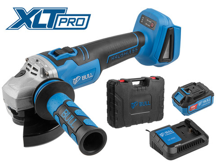Аккум. углошлифмашина BULL CSG 1812 R в чем. XLTpro БЕСЩЕТ, 125 мм, рег. об., 8000 об/мин, 1х4 А*ч
