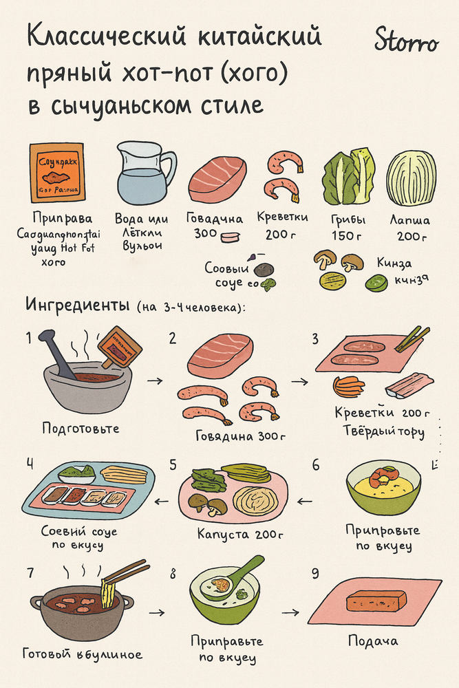 Приправа Caoyuanghongtaiyang Hot pot Хого пряная 220 г
