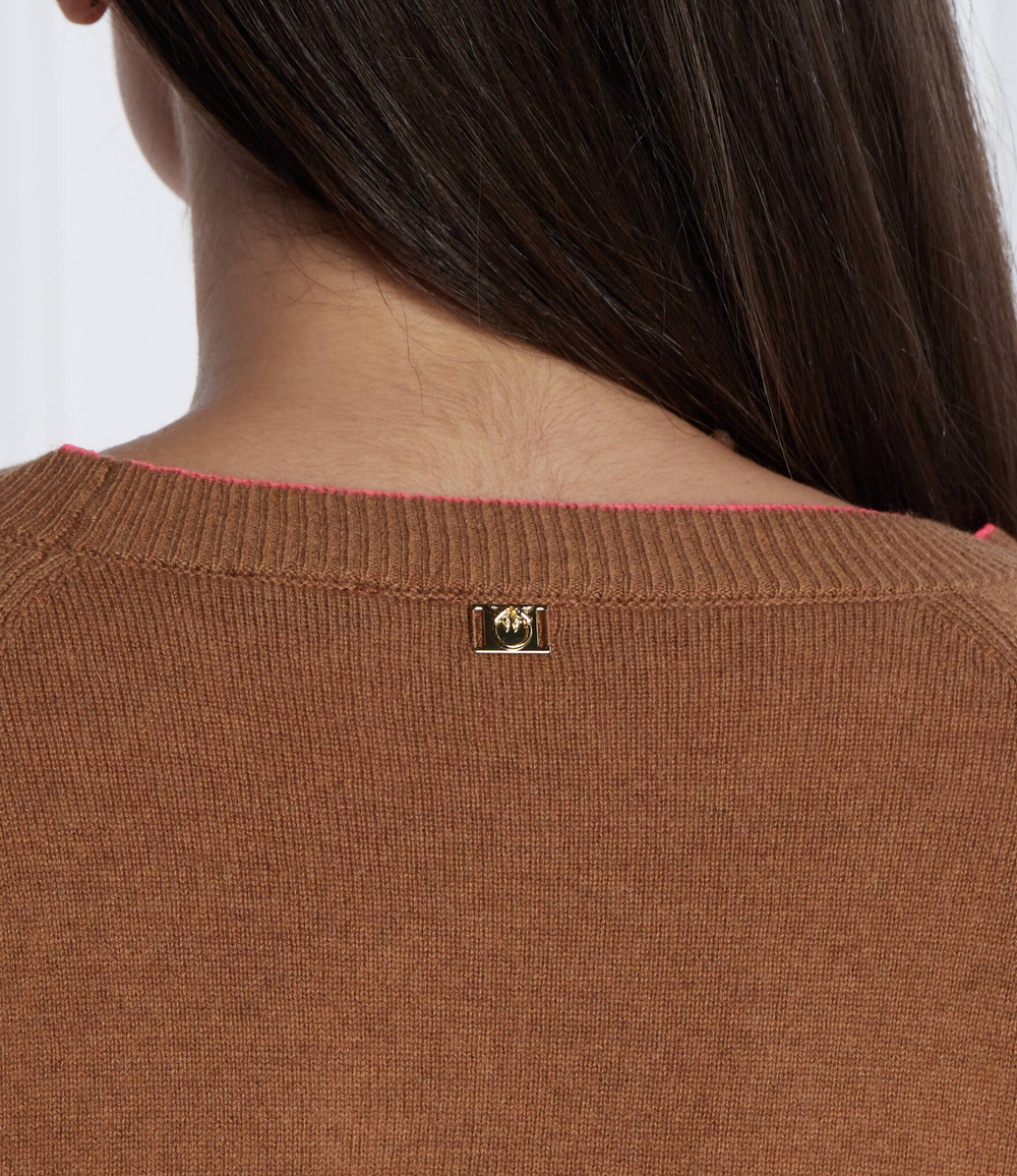 Хлопковый кардиган Pinko - коричневый(101930 A16Z)