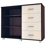 Комод № 16 венге/млечный дуб