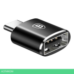 Переходник Baseus Adapter USB-C to USB Black (CATOTG-01)