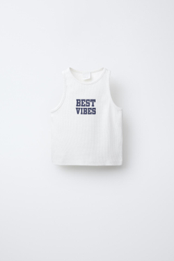 ZARA ФУТБОЛКА С ДВОЙНОЙ СЕТКОЙ, СИНИЙ