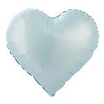 Шар фольгированный Сердце 46 см (Голубой)