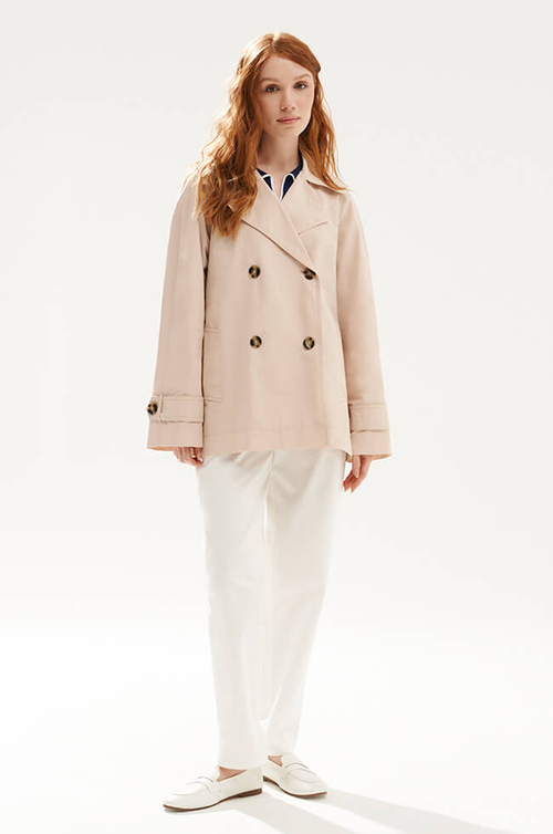 0119 Плащ женский (бежевый)