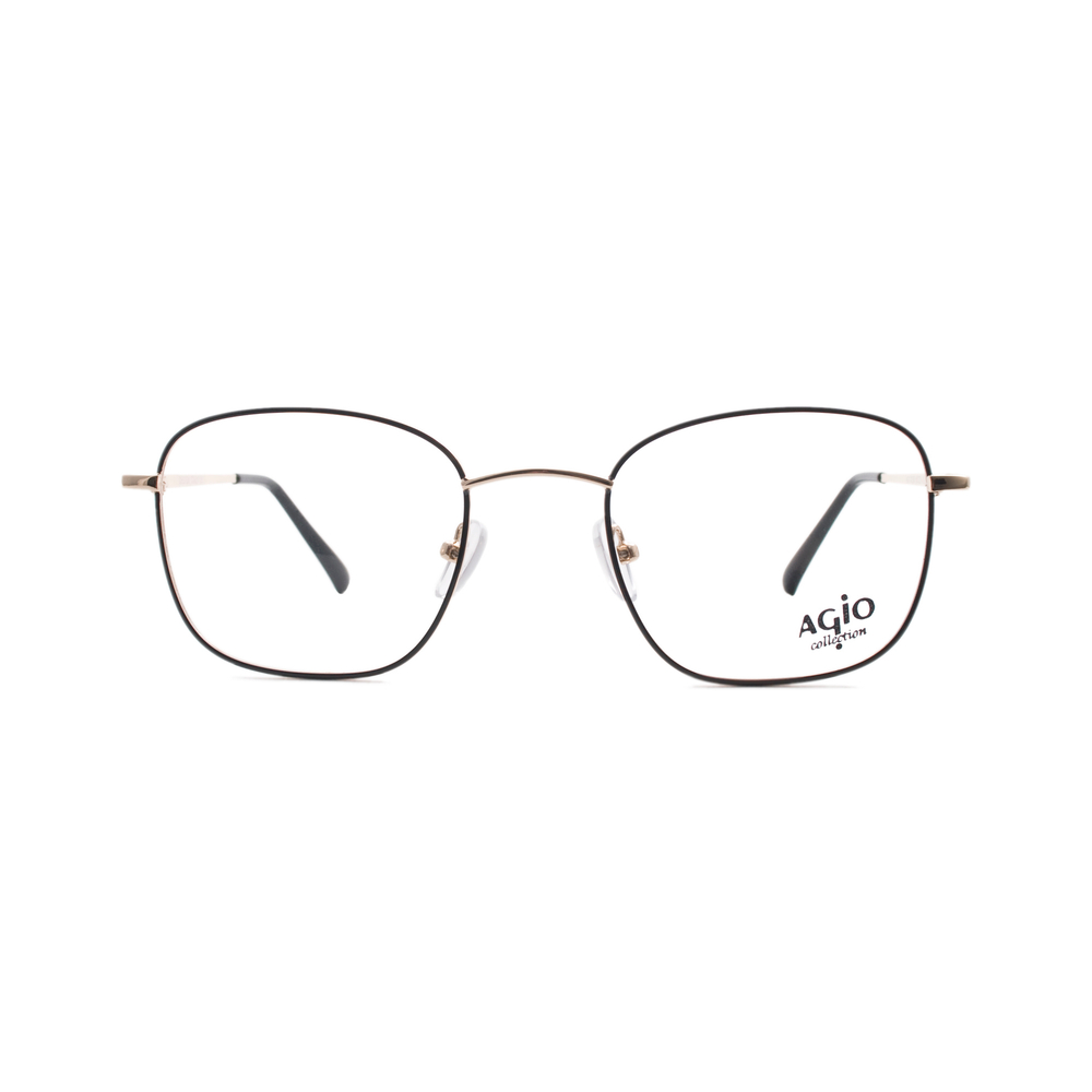 Оправа прямоугольная Agio 70258 C2 черно-золотая