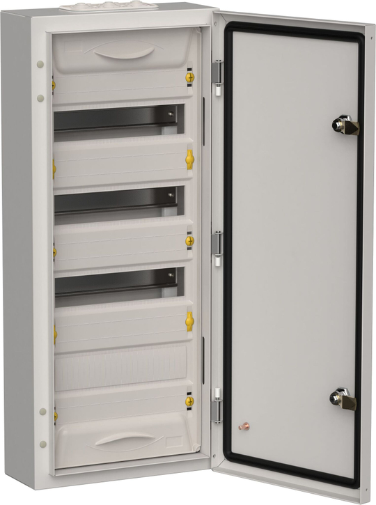 Корпус металлический ЩРН-48 (1х48) 710х310х140мм IP54 серый (одна дверь) TITAN IEK