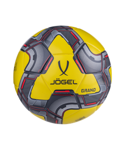Мяч футбольный Grand №5, желтый/серый/красный