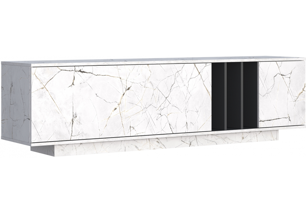 ТВ-тумба Woodville Ильсана оникс, графит