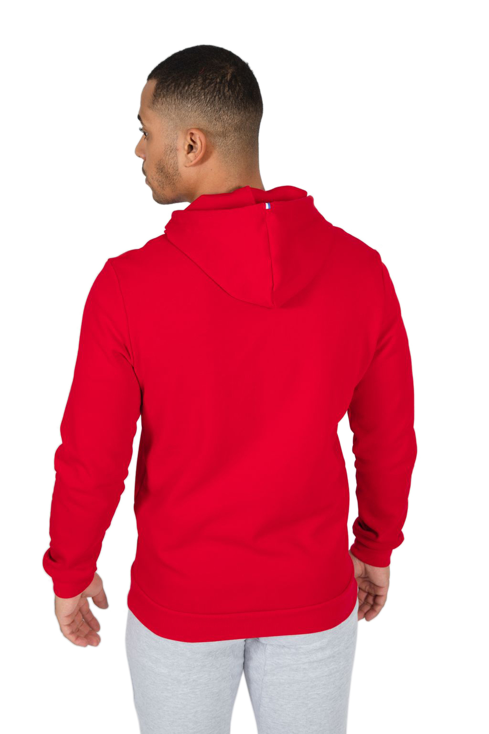 Мужская теннисная кофта Le Coq Sportif ESS Hoody No.1 M - pur rouge