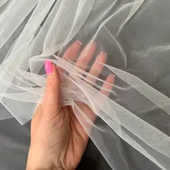 Бюстовая сетка неэластичная молочная