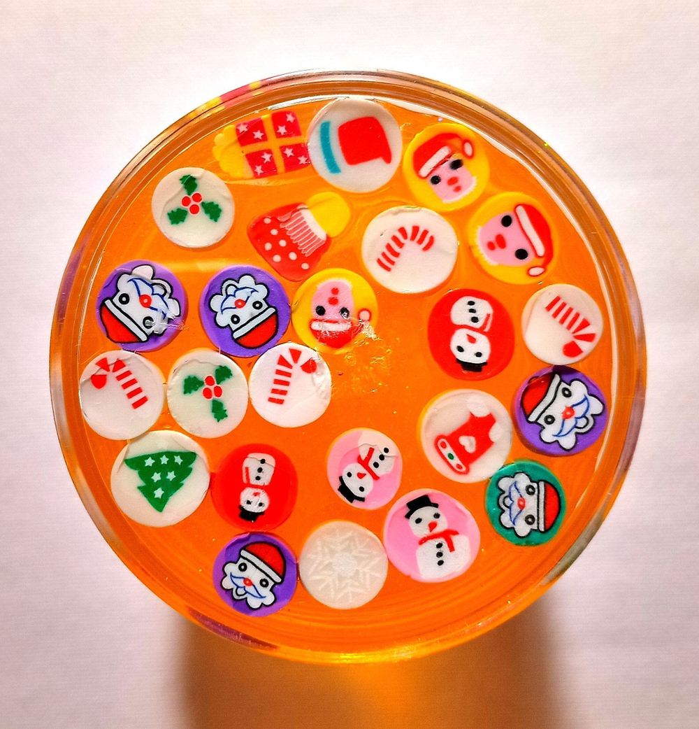 "Бочка Слайма" детская игрушка с 3-х лет, 240 мл, цвет оранжевый, фиолетово-зелёная крышка