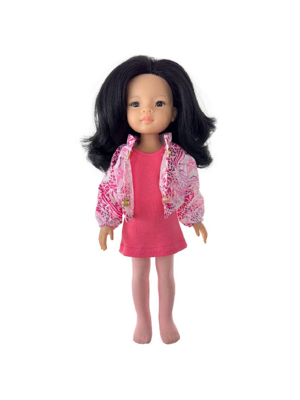 Ветровка, платье и колготки для кукол Paola Reina 32 см (978)