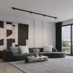 359519 SHINO NT24 130 черный Трековый низковольт. св-к диммир. со сменой цв.температуры, пульт ДУ/Tuya Smart Life IP20 LED 10W 48V 3000-6000K FLUM