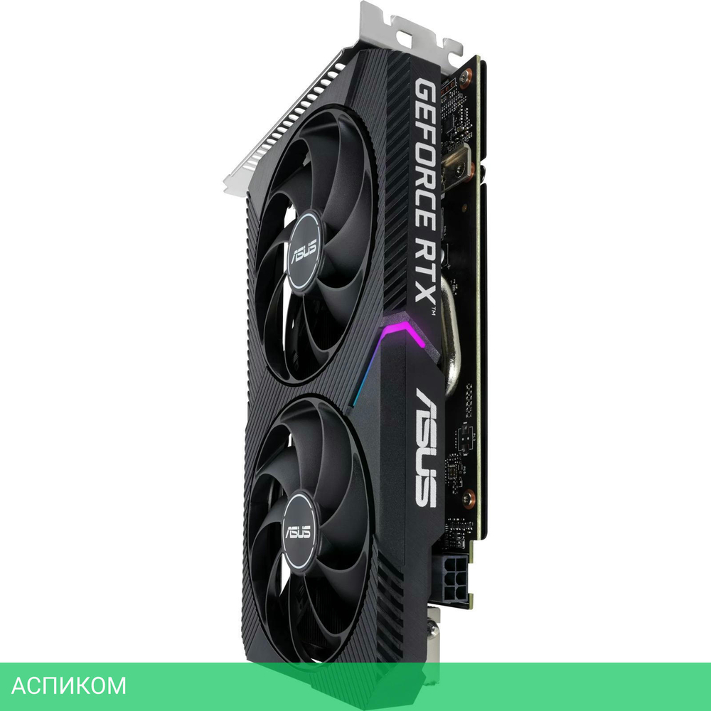 Видеокарта ASUS Dual GeForce RTX 3050 V2 OC Edition 8GB GDDR6 (DUAL-RTX3050-O8G-V2)
