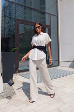 Костюм с рубашкой из вискозы