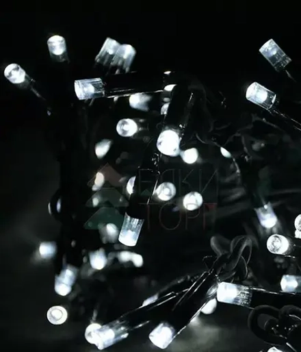 Светодиодная бахрома Sealed 3,2*0,9 м., 220V., 232 холодных белых LED ламп, черный каучук, Beauty Led (LL232-1-2W)