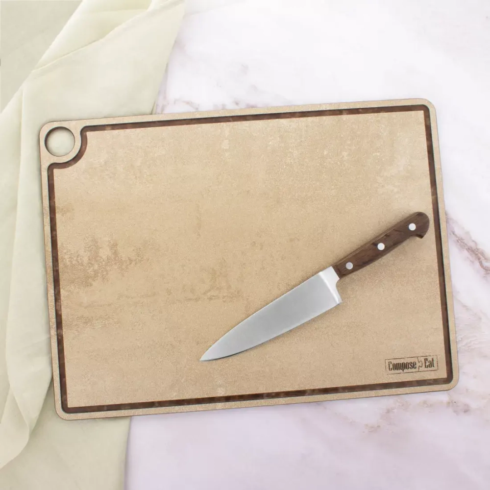 Доска разделочная 42х31см ComposeEat ProFashion порфир кремовый