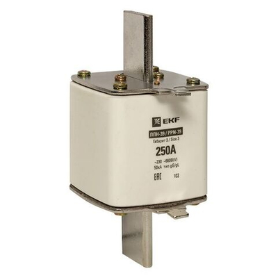 Плавкая вставка ППН-39 630/250А габарит 3 EKF